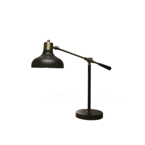 black metal lamp