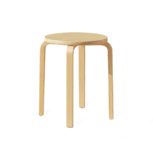 brown wooden stool