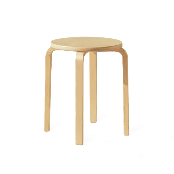 brown wooden stool