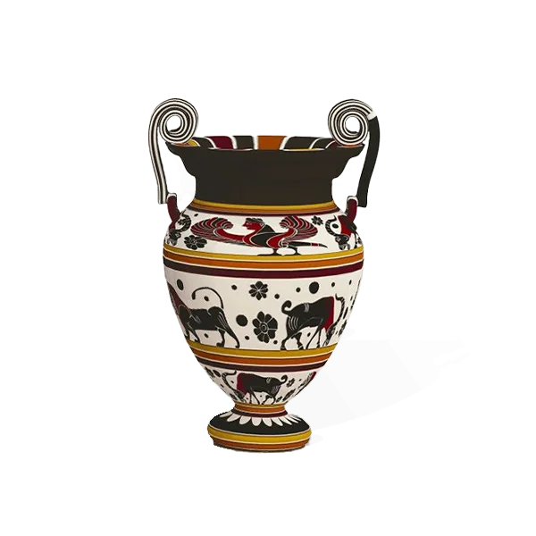 egyptian brown vase